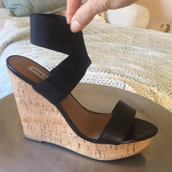 steve madden cork wedges